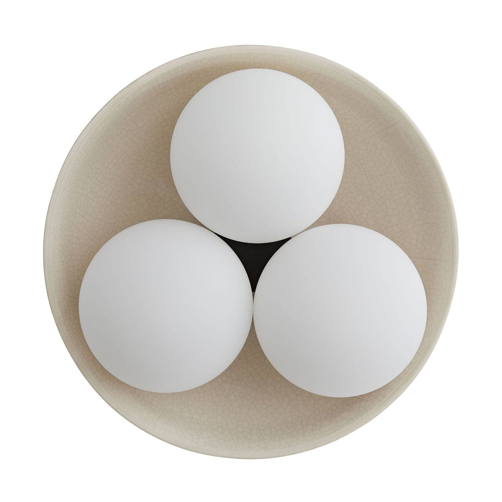 Signature Glaze Large Flush Mount – Neutral