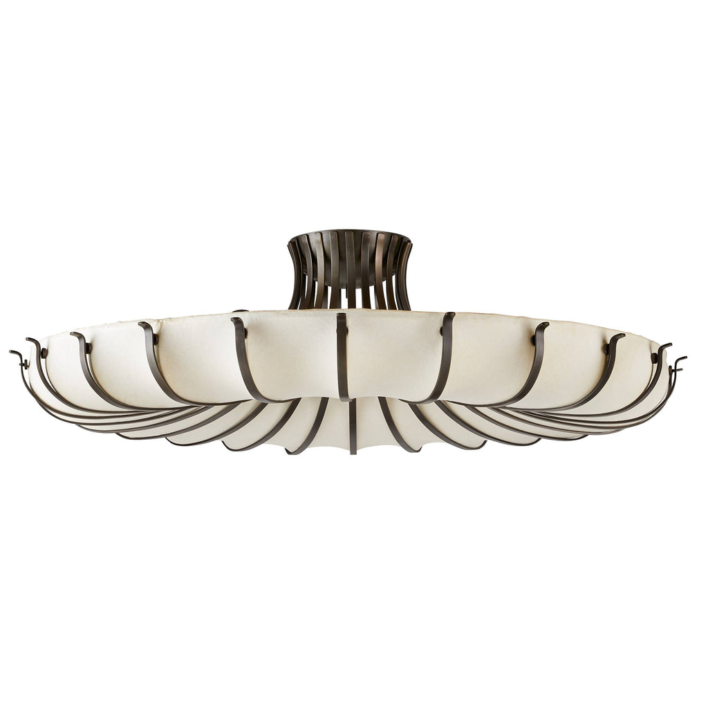 Heritage Chambers Flush Mount – English Bronze, Iron