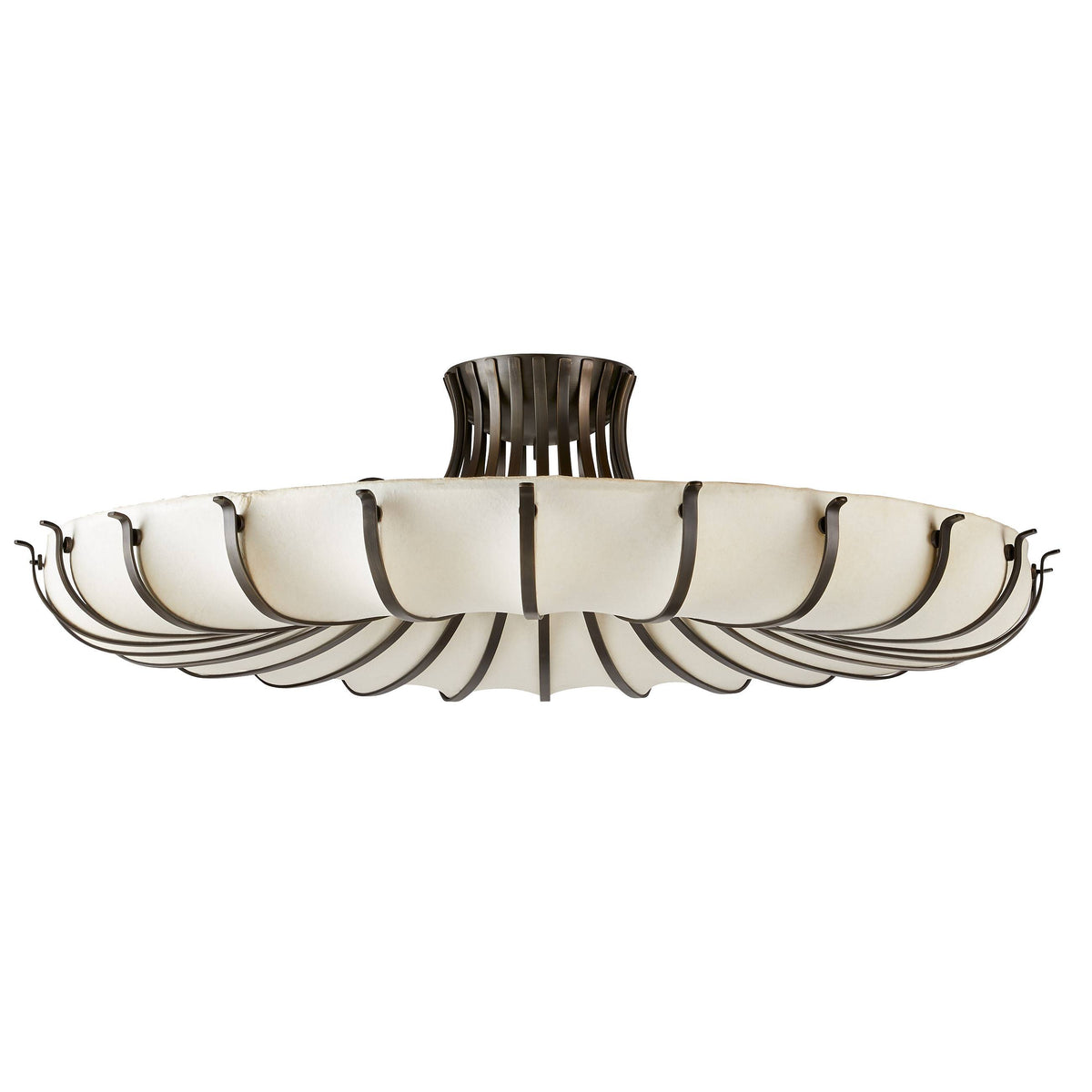Heritage Chambers Flush Mount – English Bronze, Iron