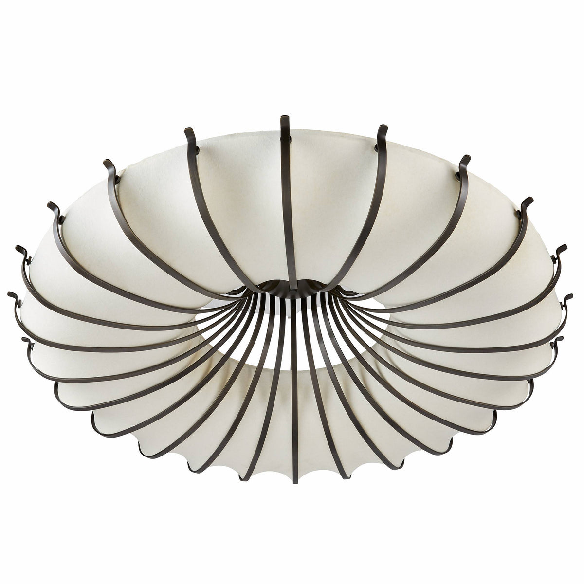Heritage Chambers Flush Mount – English Bronze, Iron