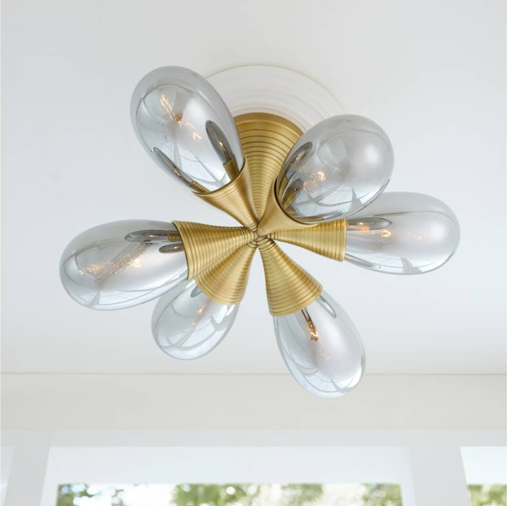 Sculptural Giselle Flush Mount, alternate view