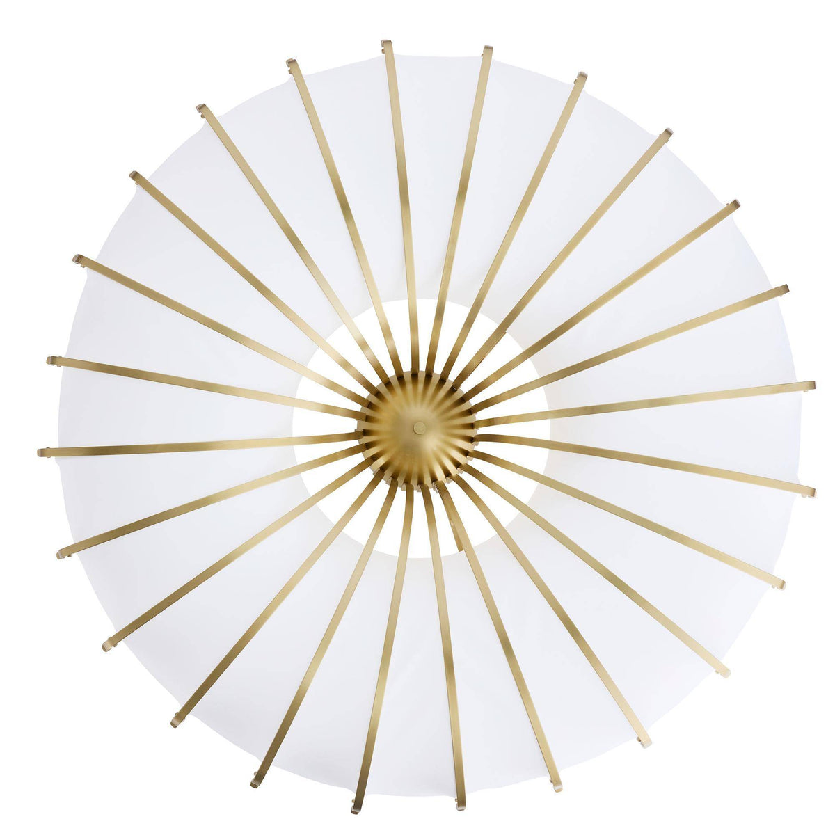 Heritage Chambers Flush Mount – Antique Brass, Steel