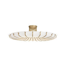 Heritage Chambers Flush Mount – Antique Brass, Steel