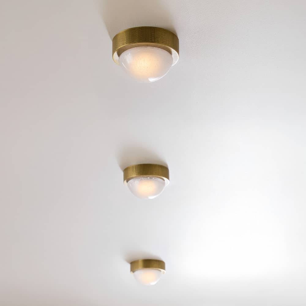 Sculptural Lennon Flush Mount – Gold