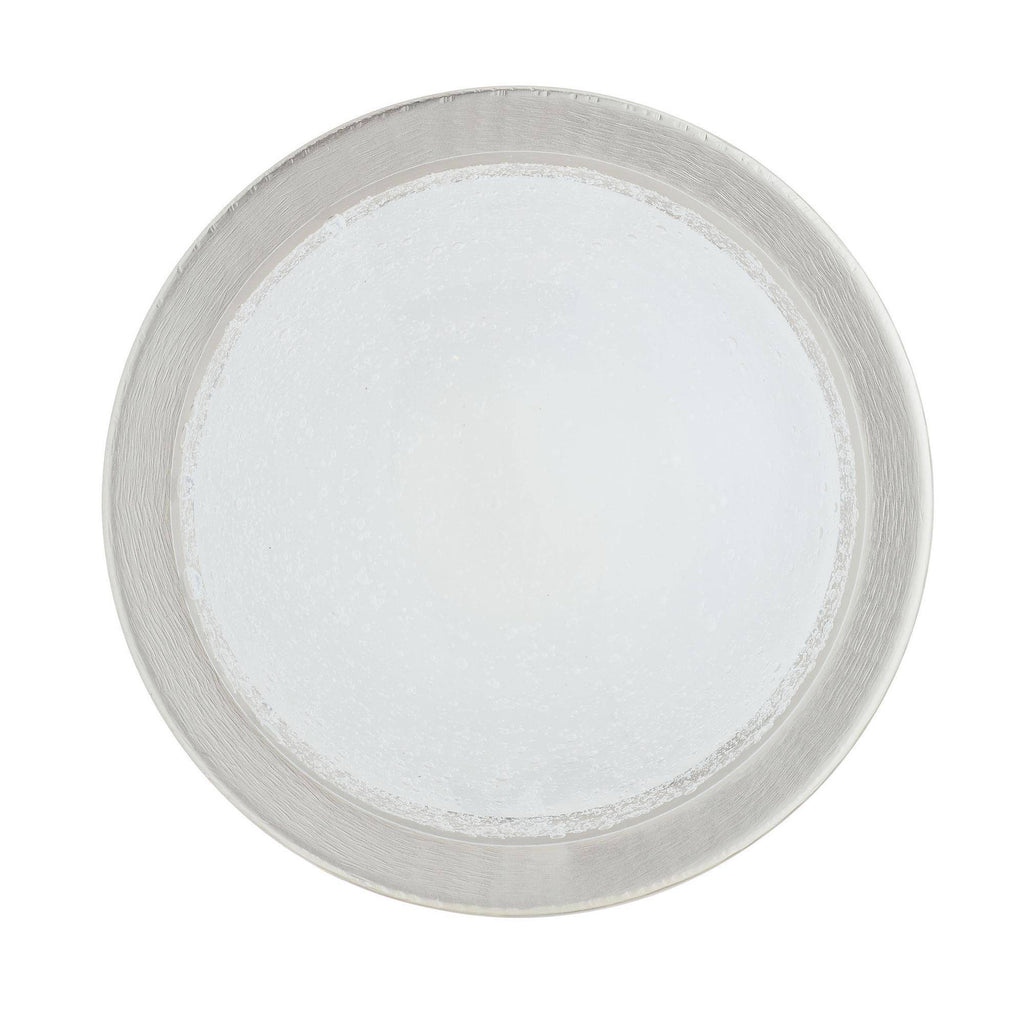 Sculptural Lennon Flush Mount – Silver