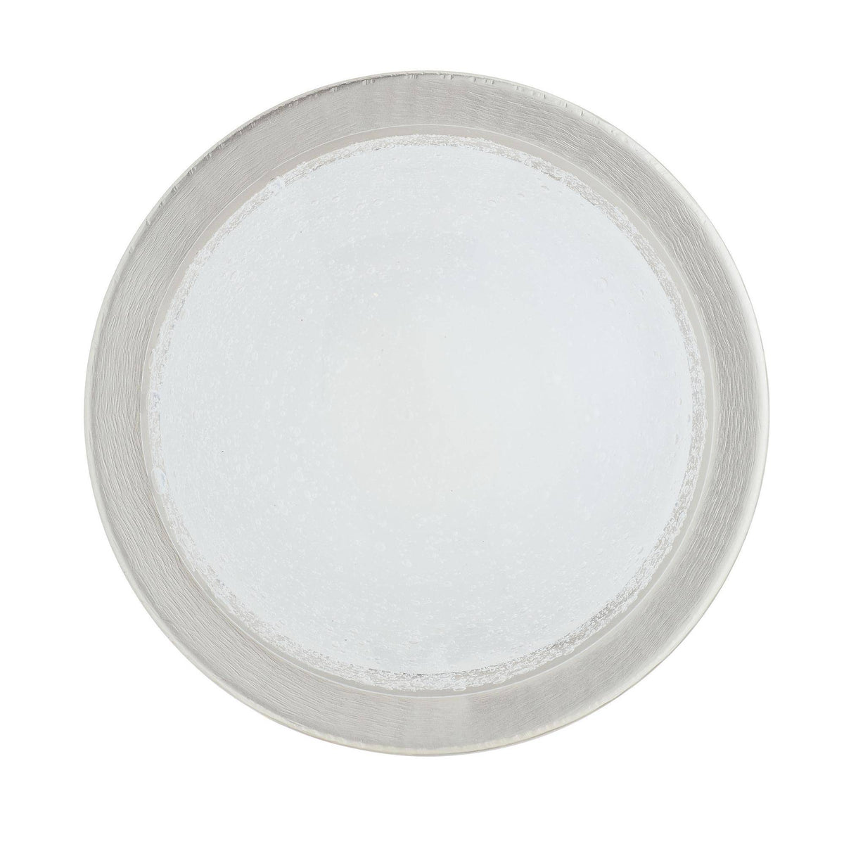 Sculptural Lennon Flush Mount – Silver