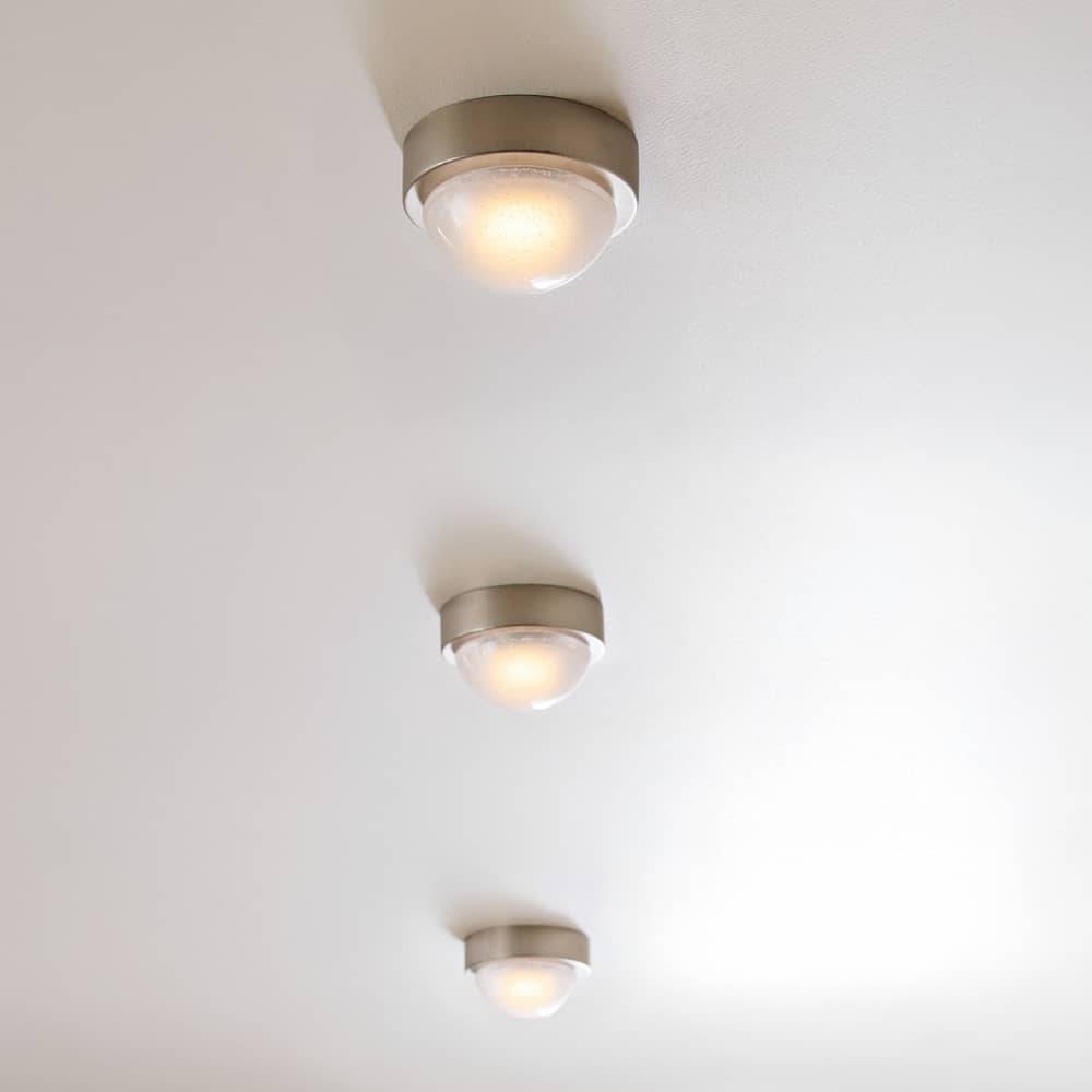 Sculptural Lennon Flush Mount – Silver