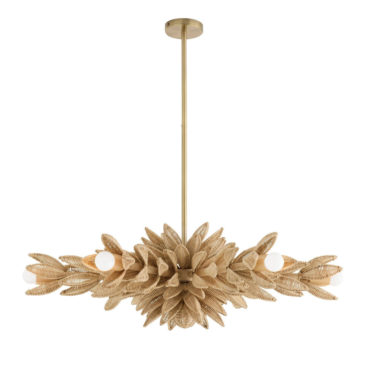 Sculptural Kasai Semi-Flush