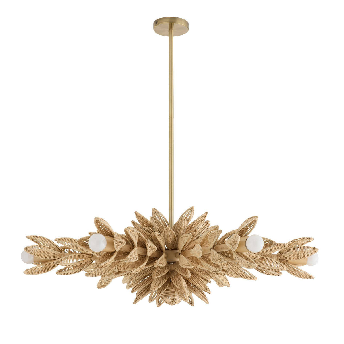 Sculptural Kasai Semi-Flush