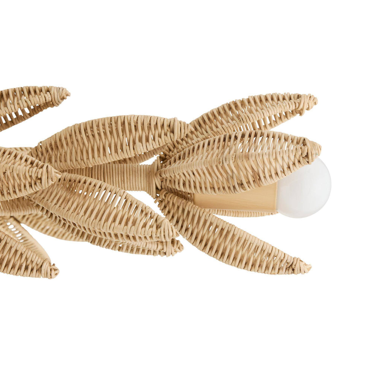 Sculptural Kasai Semi-Flush