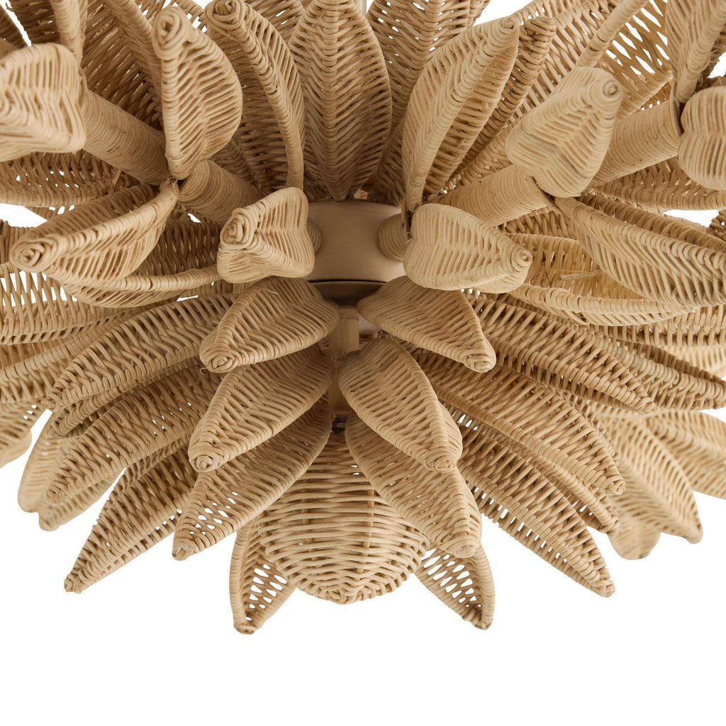 Sculptural Kasai Semi-Flush