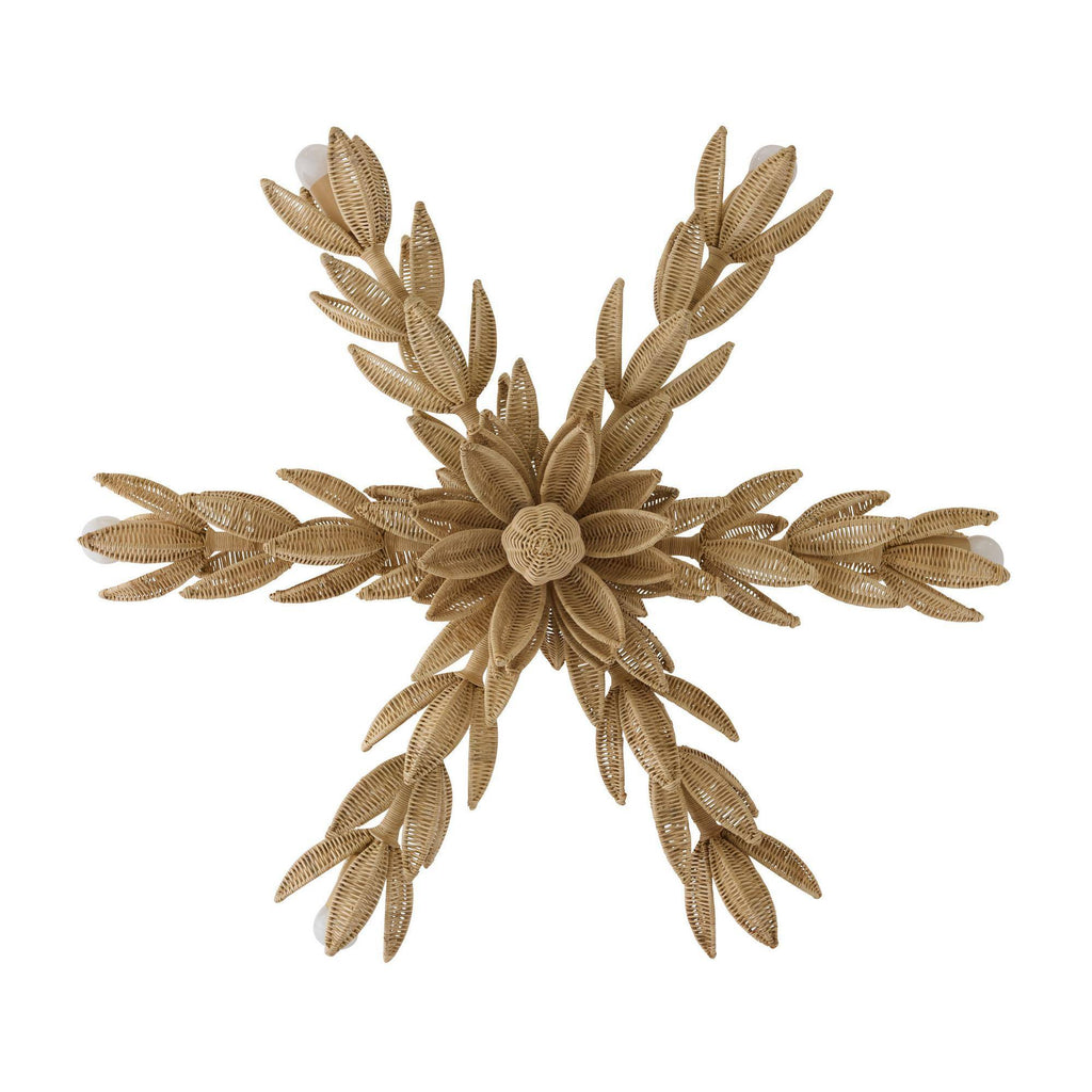 Sculptural Kasai Semi-Flush