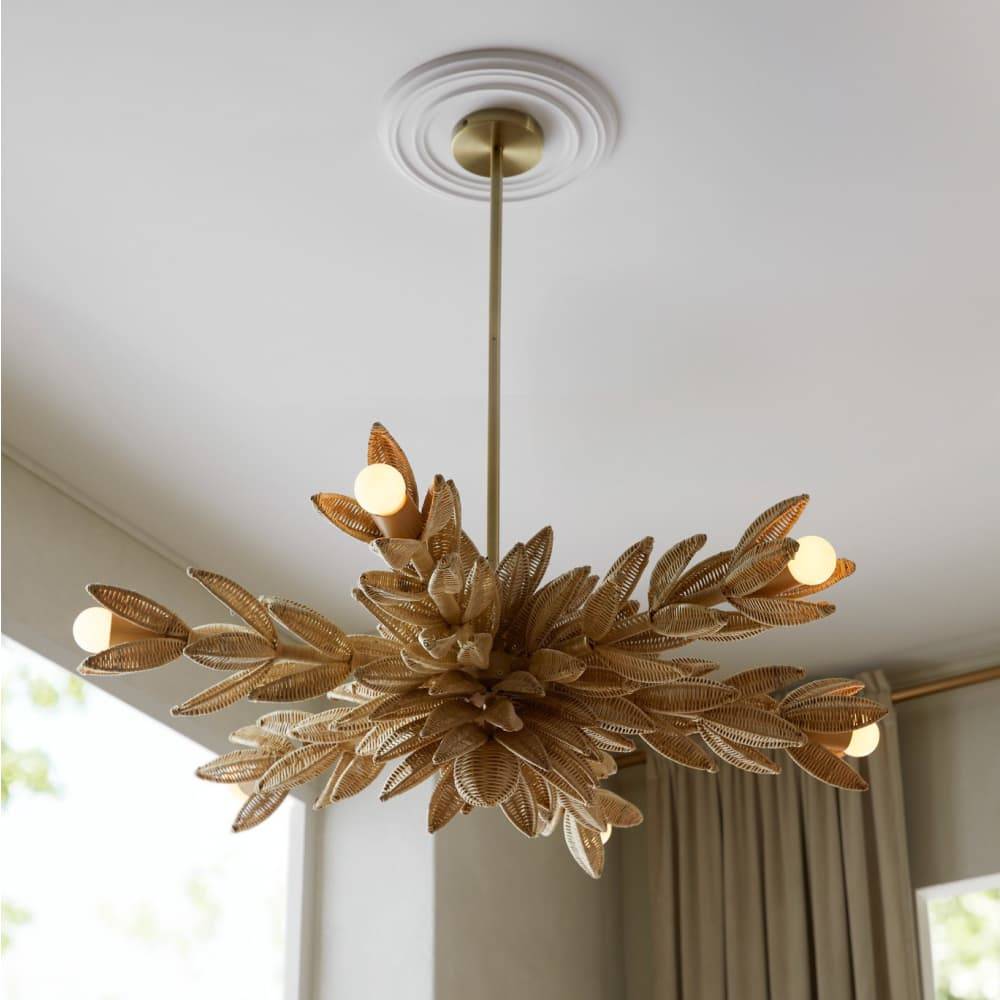 Sculptural Kasai Semi-Flush