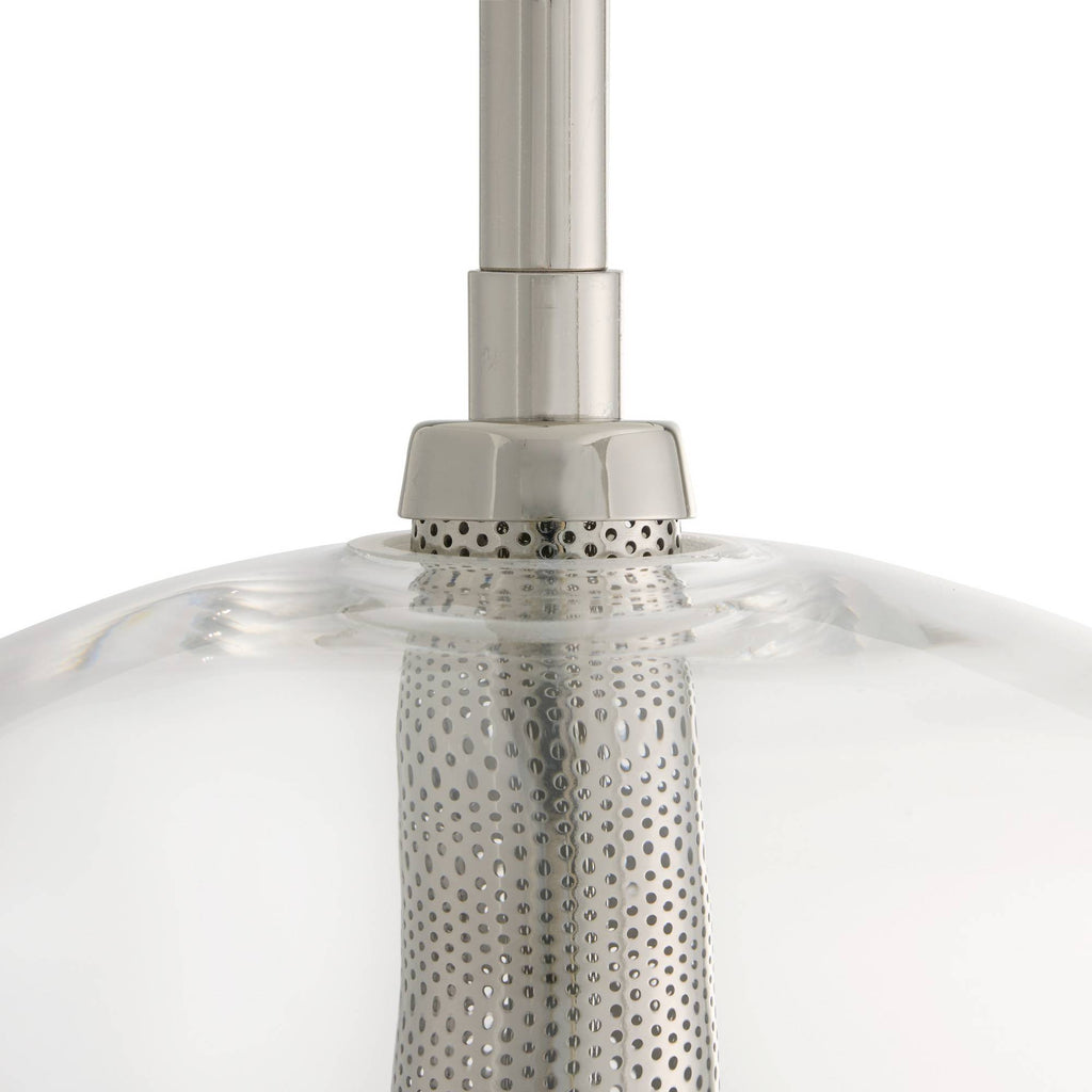 Sculptural Caviar Adjustable Large Pendant