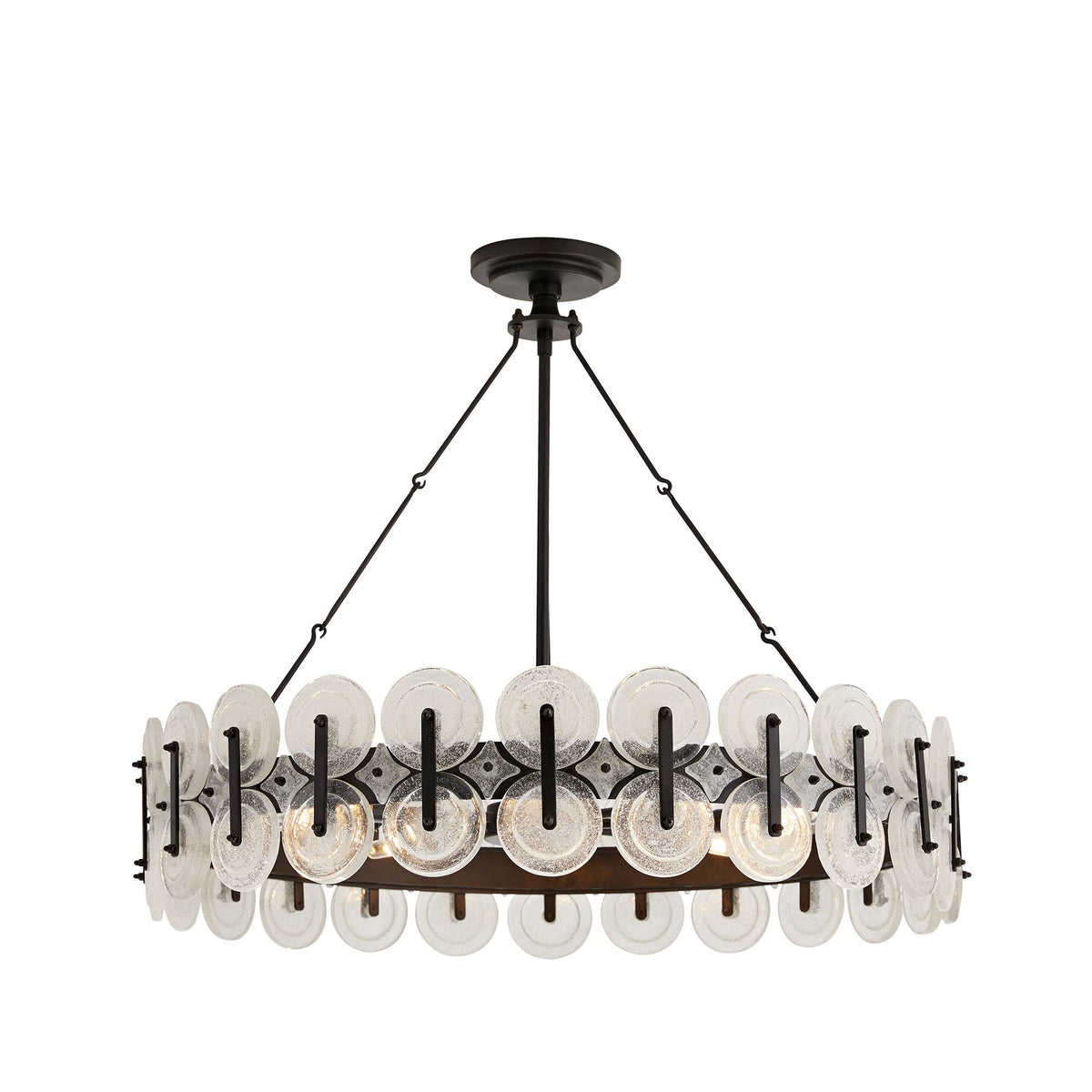 Sculptural Rondelle Chandelier