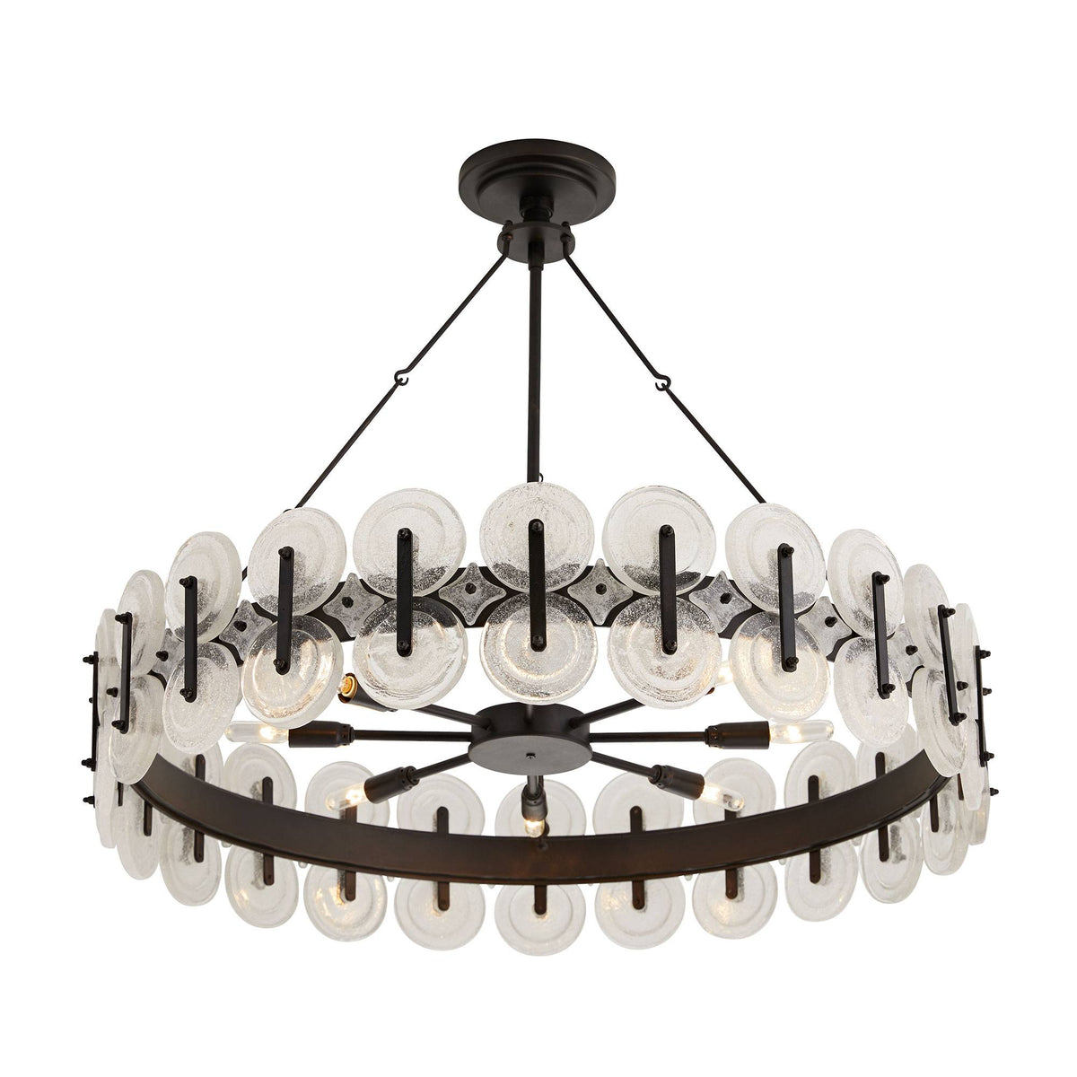 Sculptural Rondelle Chandelier