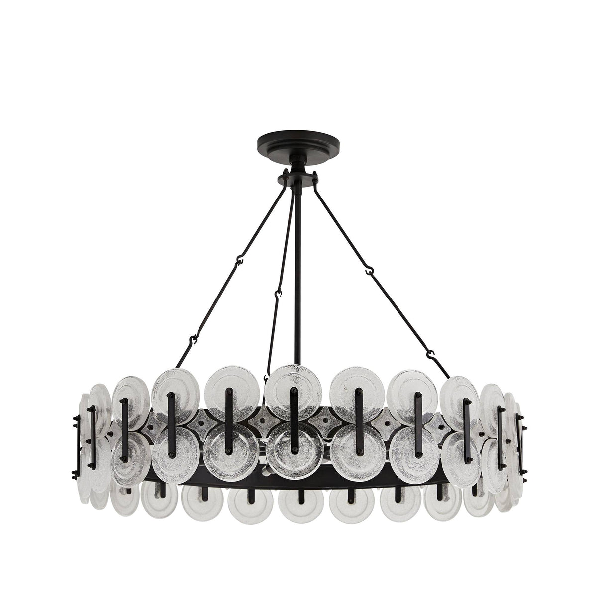 Sculptural Rondelle Chandelier