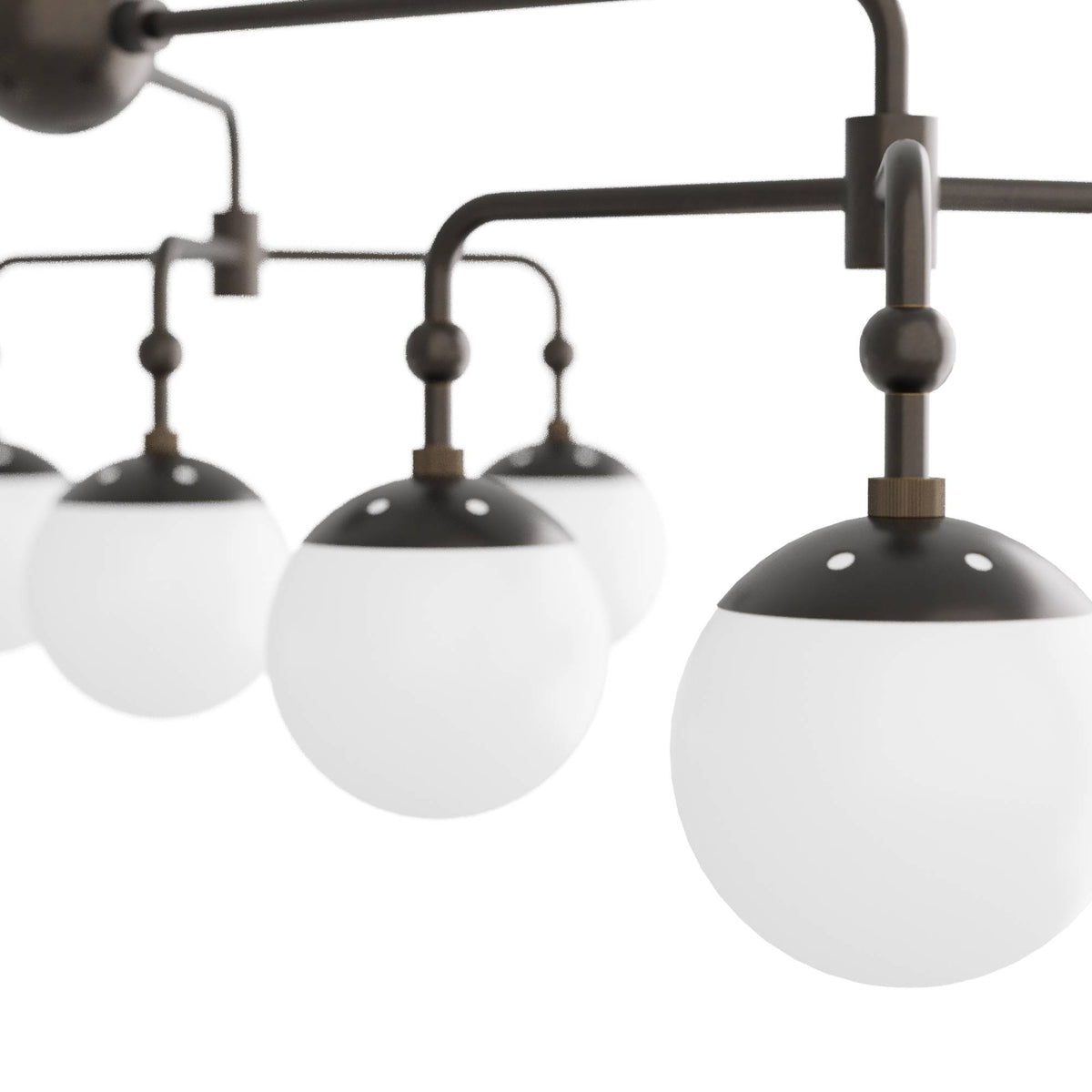 Sculptural Utica Chandelier – Black