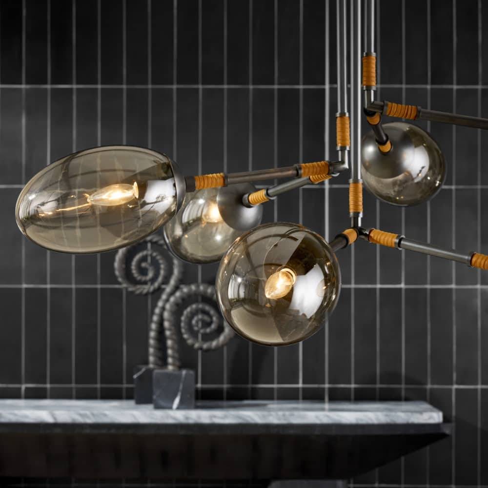 Sculptural Falcon Chandelier, alternate view