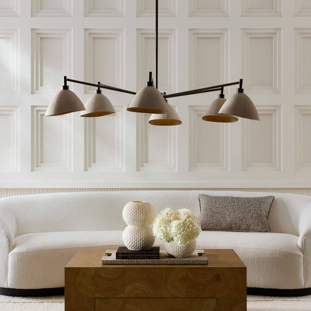 Sculptural Inlet Chandelier, alternate view