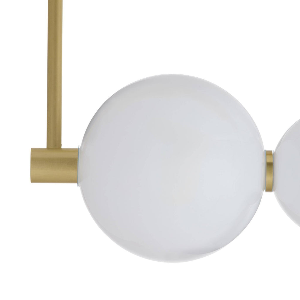 Sculptural Raphael Linear Chandelier – White