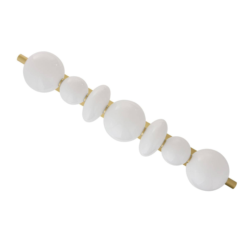 Sculptural Raphael Linear Chandelier – White