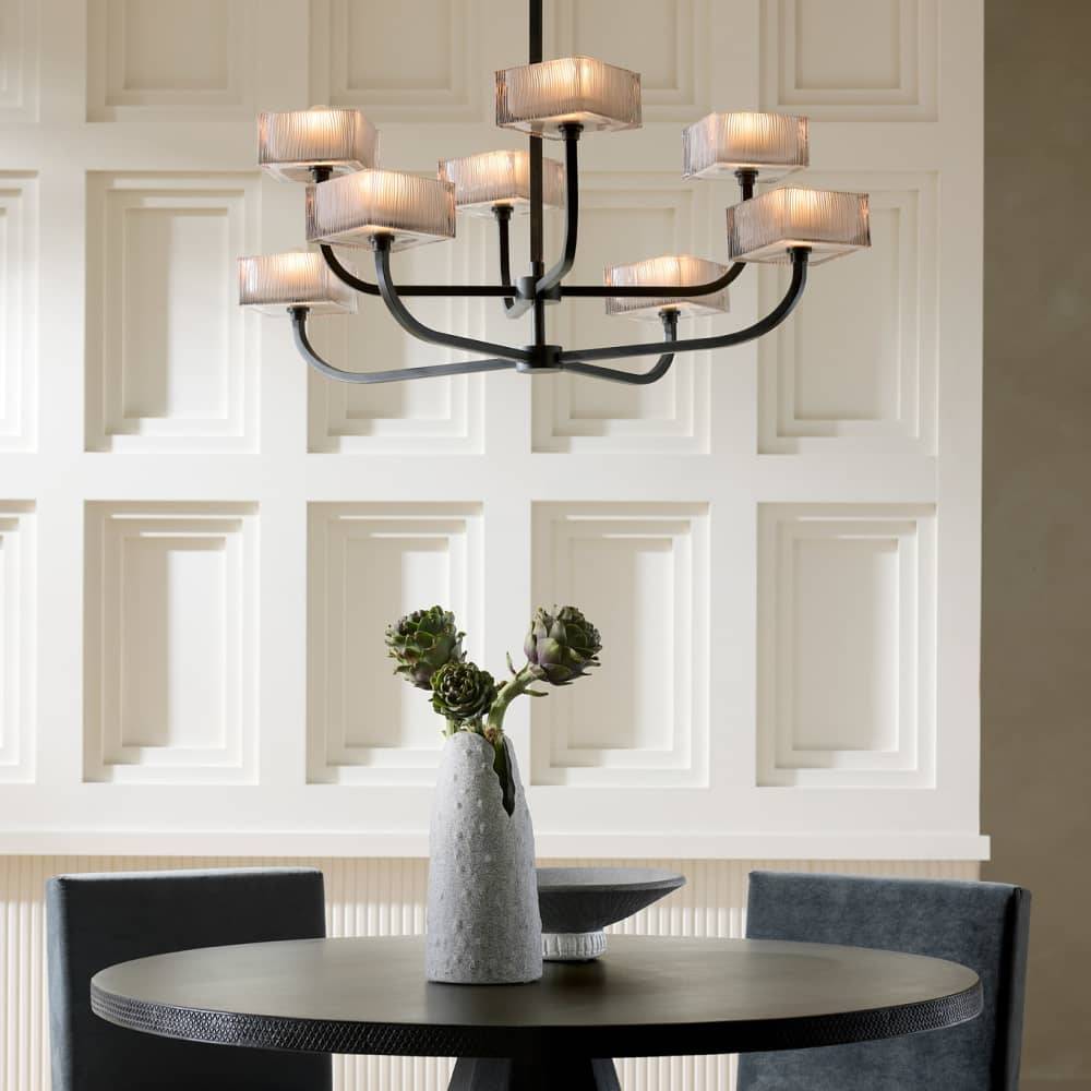 Sculptural Louis Chandelier, alternate view