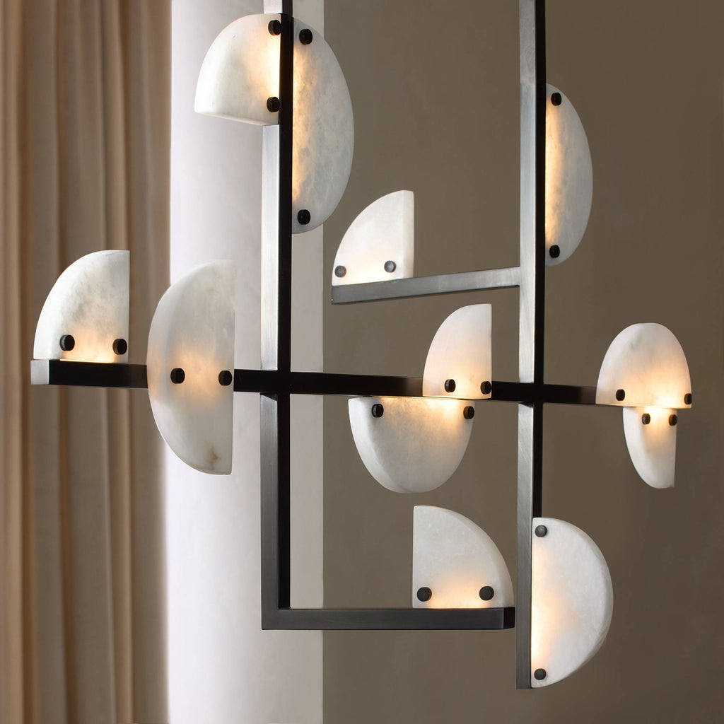 Signature Nova Alabaster Linear Chandelier