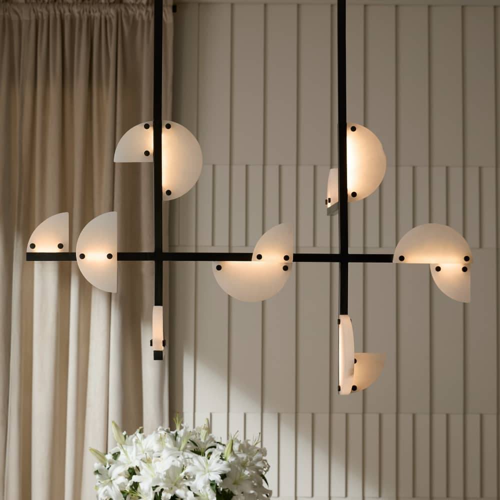 Signature Nova Alabaster Linear Chandelier