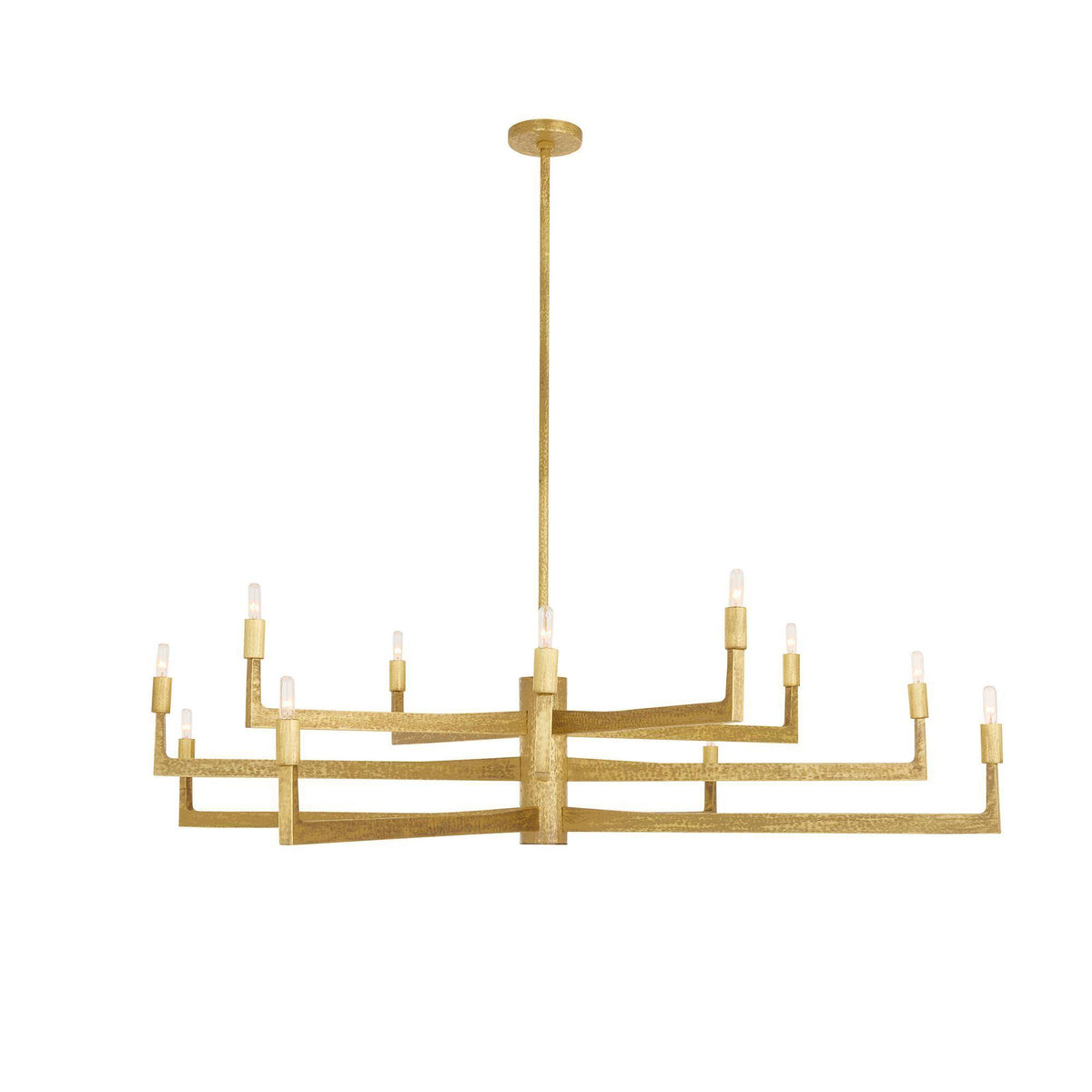 Sculptural Griff Large Chandelier – Gold