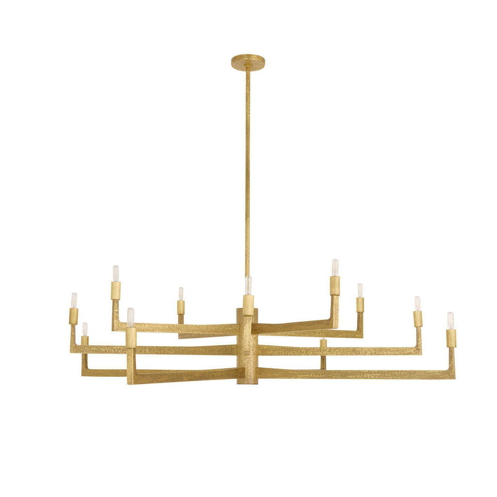 Sculptural Griff Large Chandelier – Gold