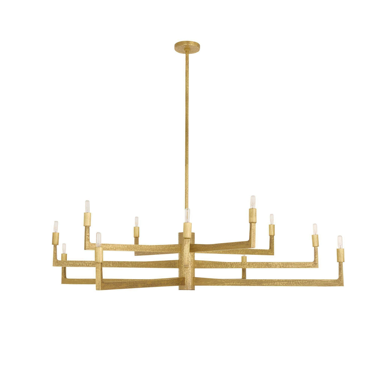 Sculptural Griff Large Chandelier – Gold