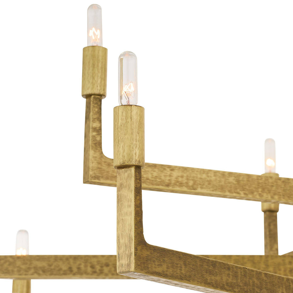Sculptural Griff Large Chandelier – Gold