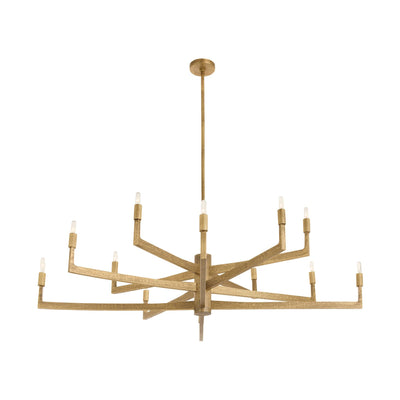 Sculptural Griff Large Chandelier – Gold