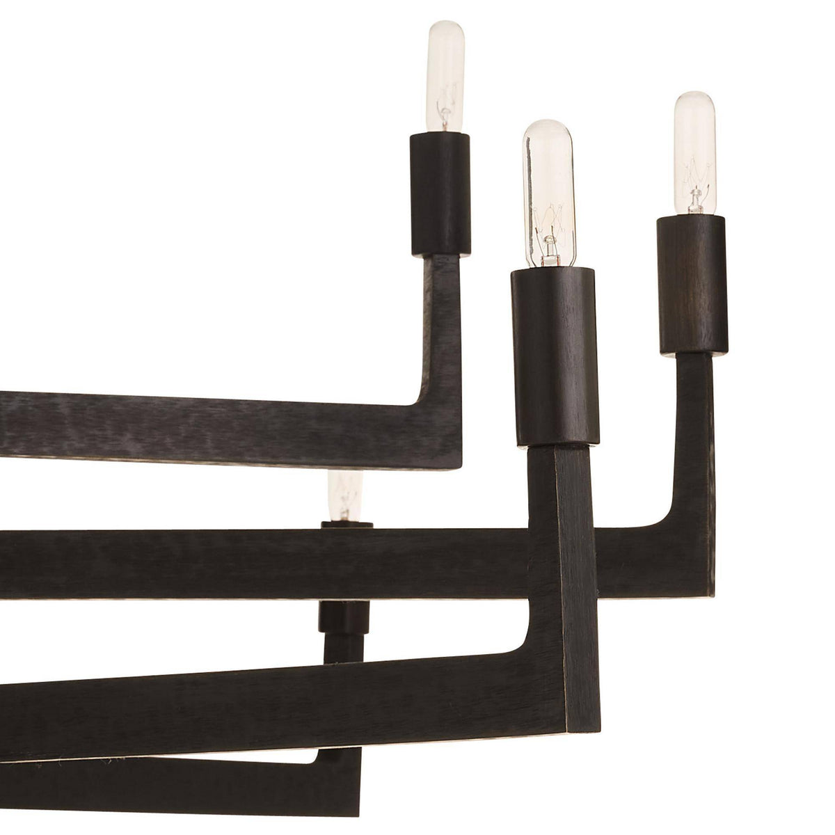Sculptural Griff Large Chandelier – Black
