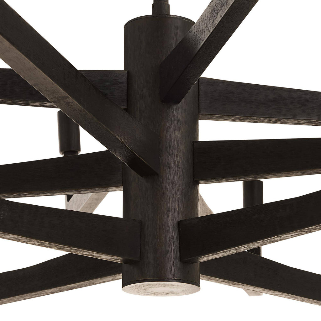 Sculptural Griff Large Chandelier – Black
