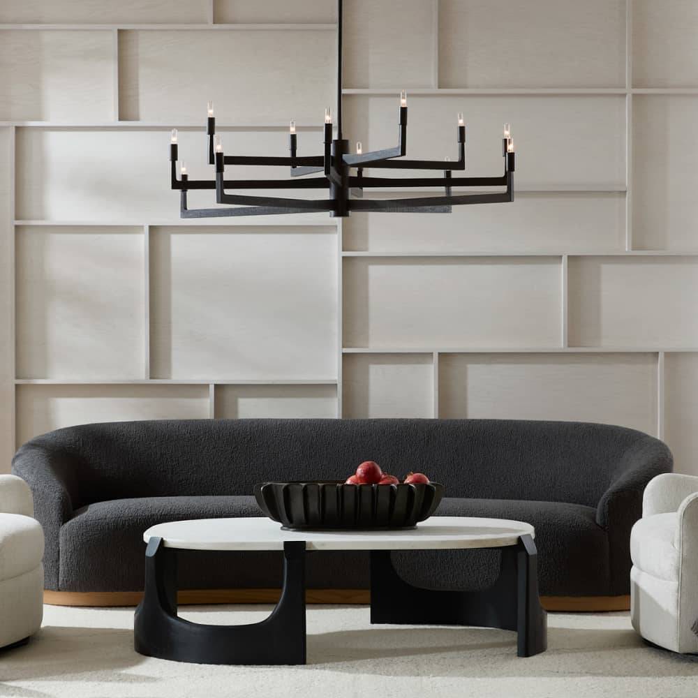 Sculptural Griff Large Chandelier, alternate view