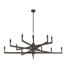 Sculptural Griff Large Chandelier – Black