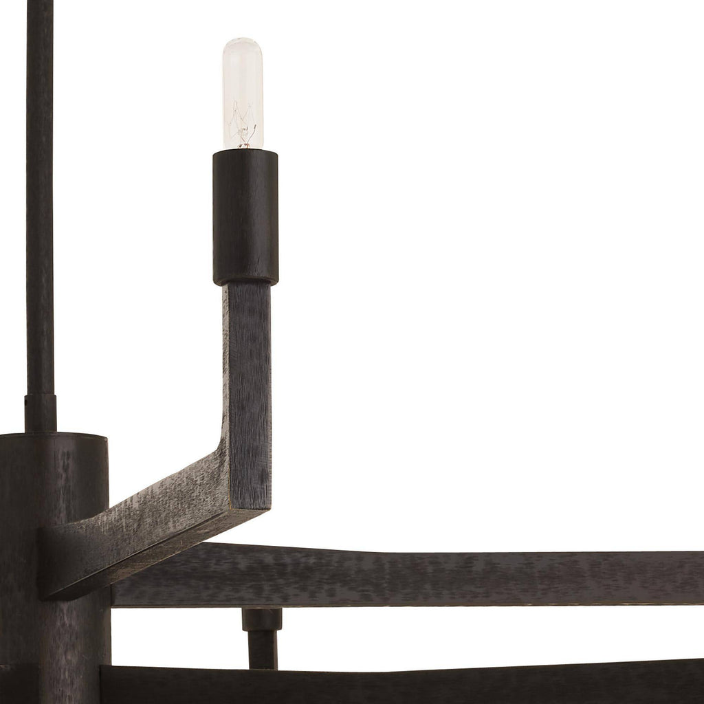 Sculptural Griff Chandelier – Black
