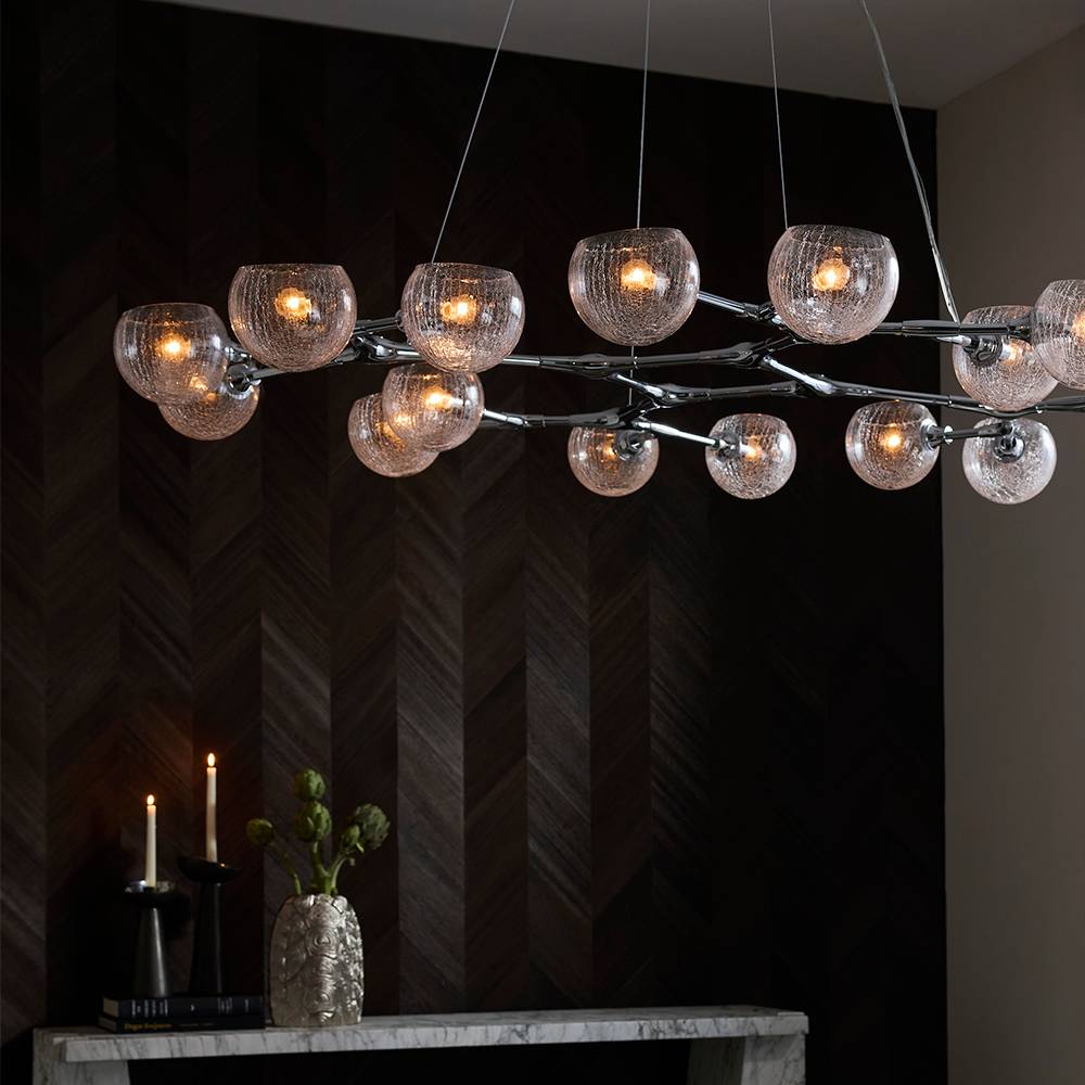 Signature Mahowald Fixed Chandelier – Silver