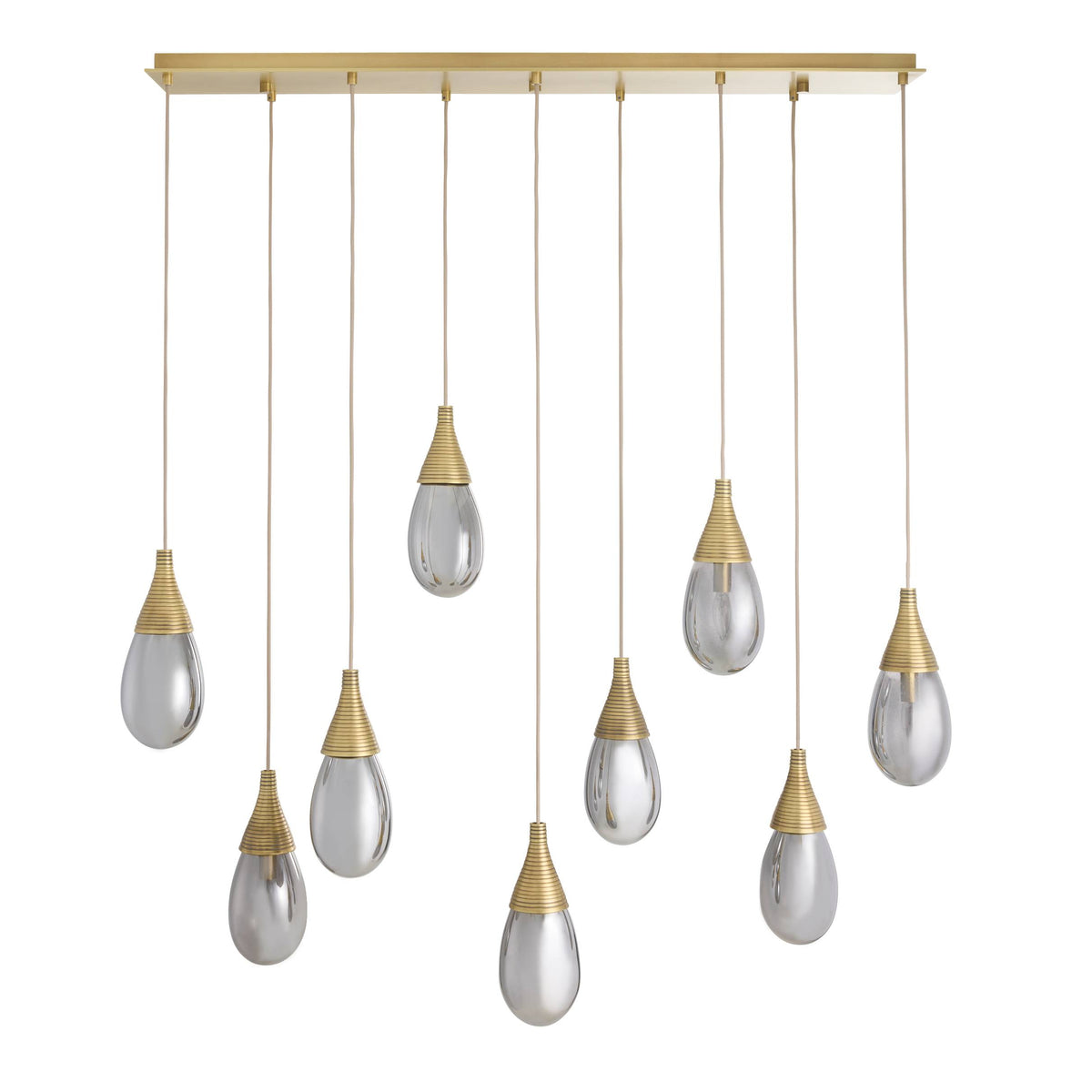 Sculptural Giselle Linear Multi-Port Chandelier