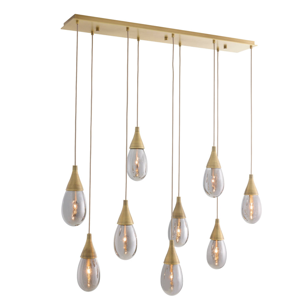 Sculptural Giselle Linear Multi-Port Chandelier