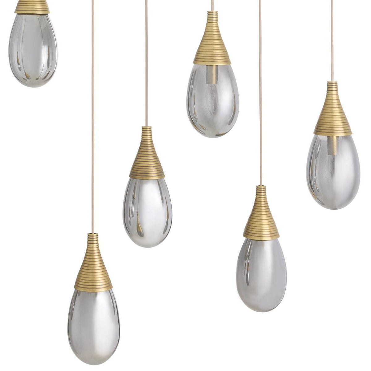Sculptural Giselle Linear Multi-Port Chandelier