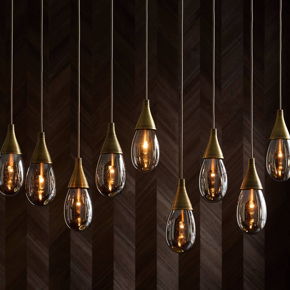 Sculptural Giselle Linear Multi-Port Chandelier