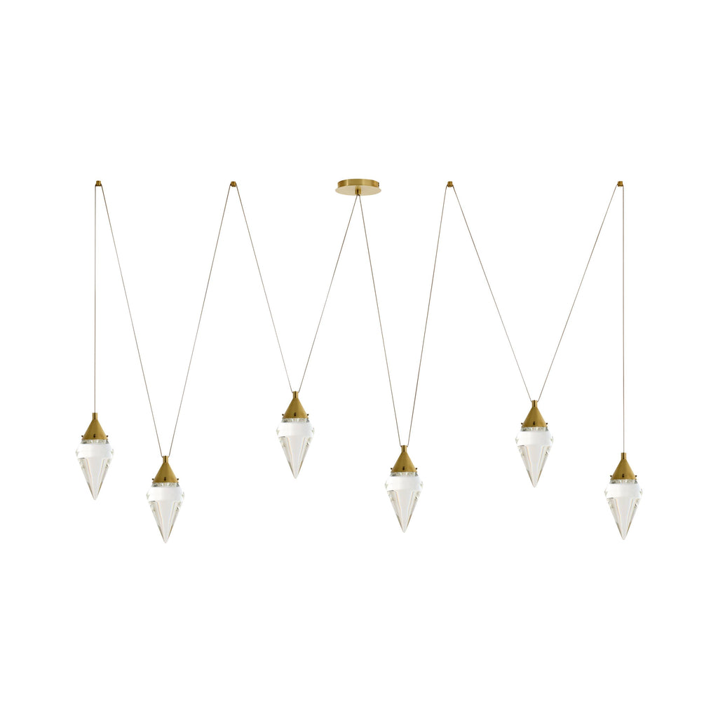 Sculptural Berkley Multi-Drop Chandelier, alternate view