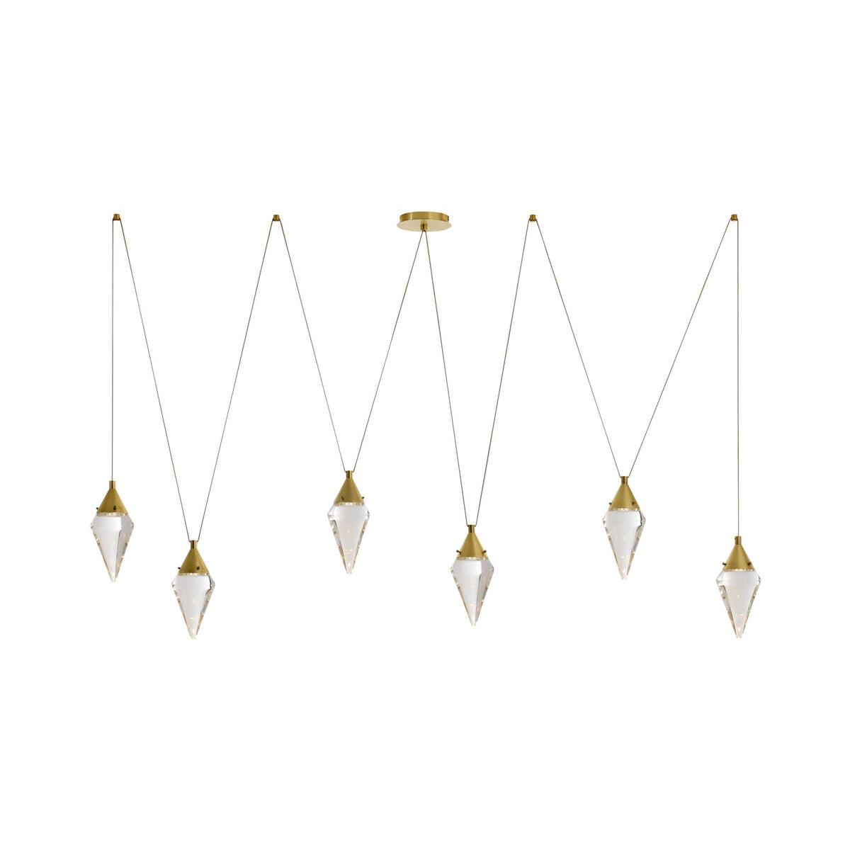 Sculptural Berkley Multi-Drop Chandelier