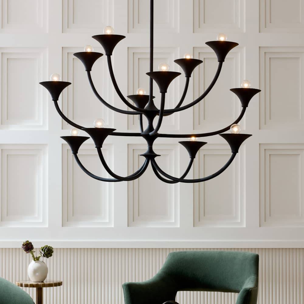 Heritage Larkin Chandelier, alternate view