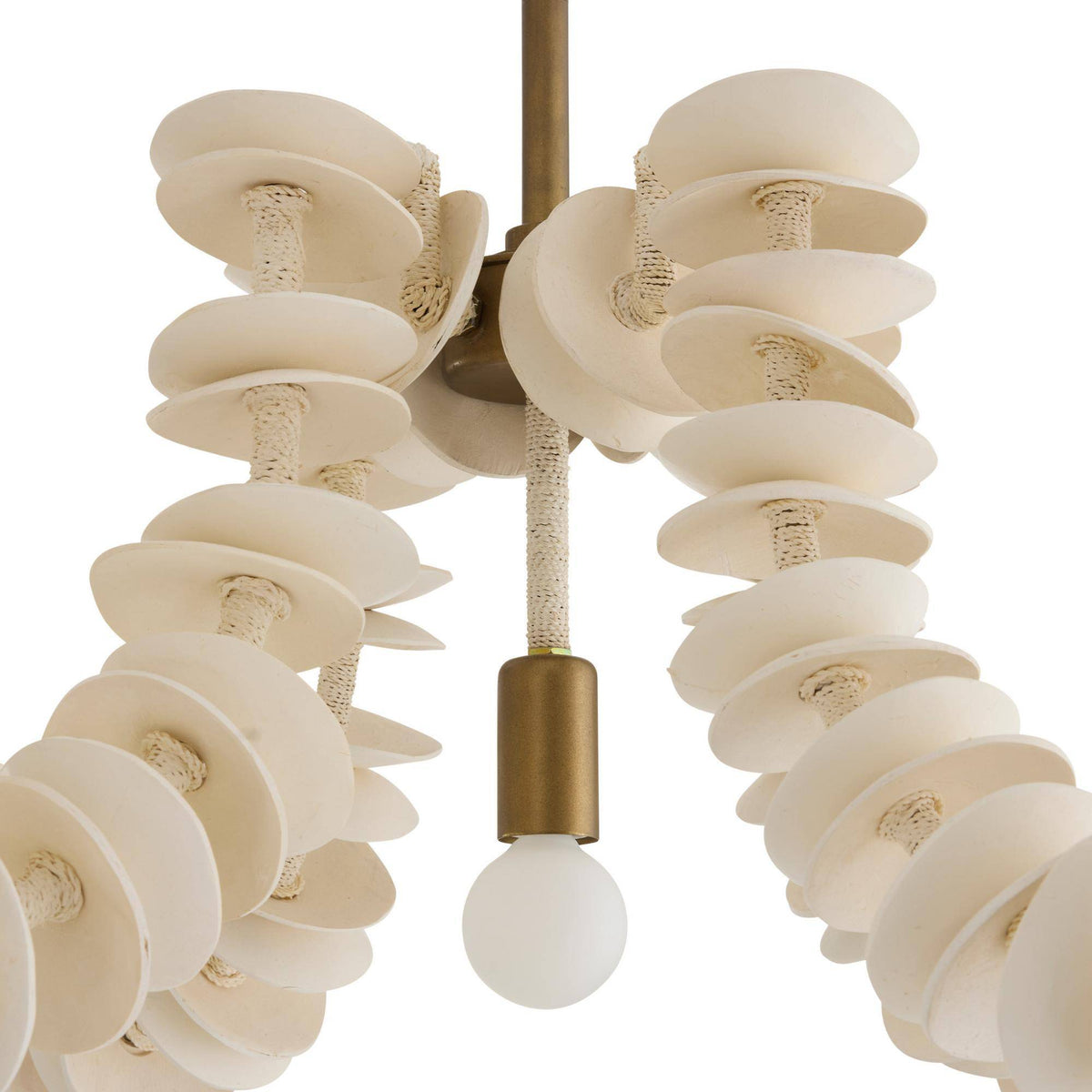 Sculptural Kalama Linear Chandelier