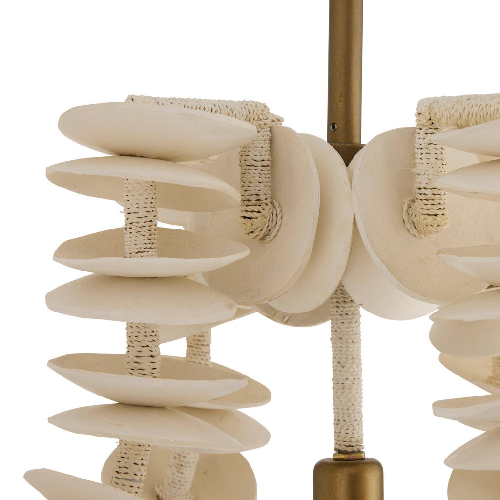 Sculptural Kalama Linear Chandelier