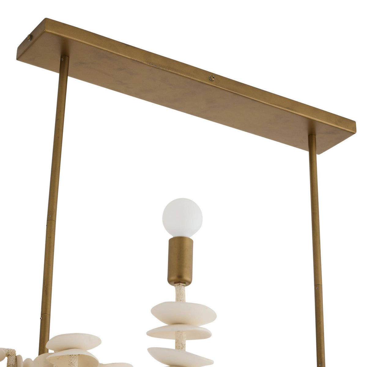 Sculptural Kalama Linear Chandelier